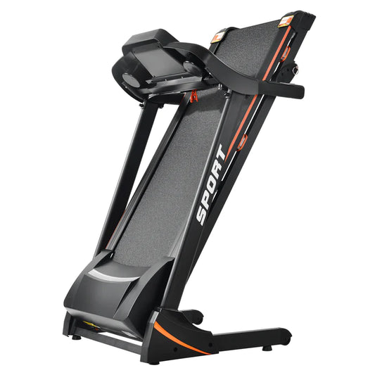 [USA Direct] 14.8Km/H 3.5HP Folding Treadmill 12 Programs Electric Running Machine Fitness Gym Home Max Load 330Lbs US Plug