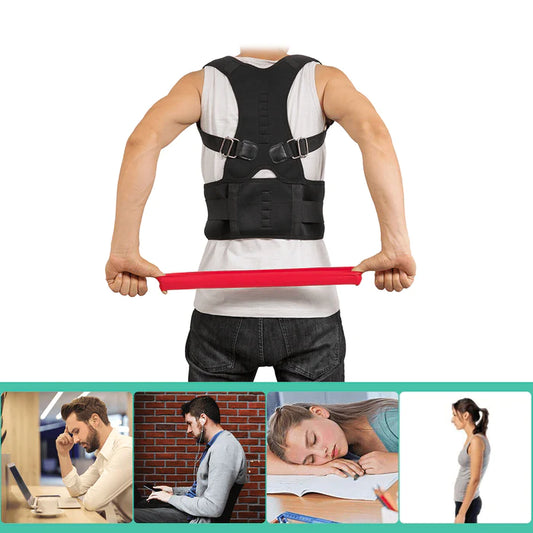 CHARMINER® Back Support Straight Posture Corrector Shoulder Back Trainer Fitness Protective Gear