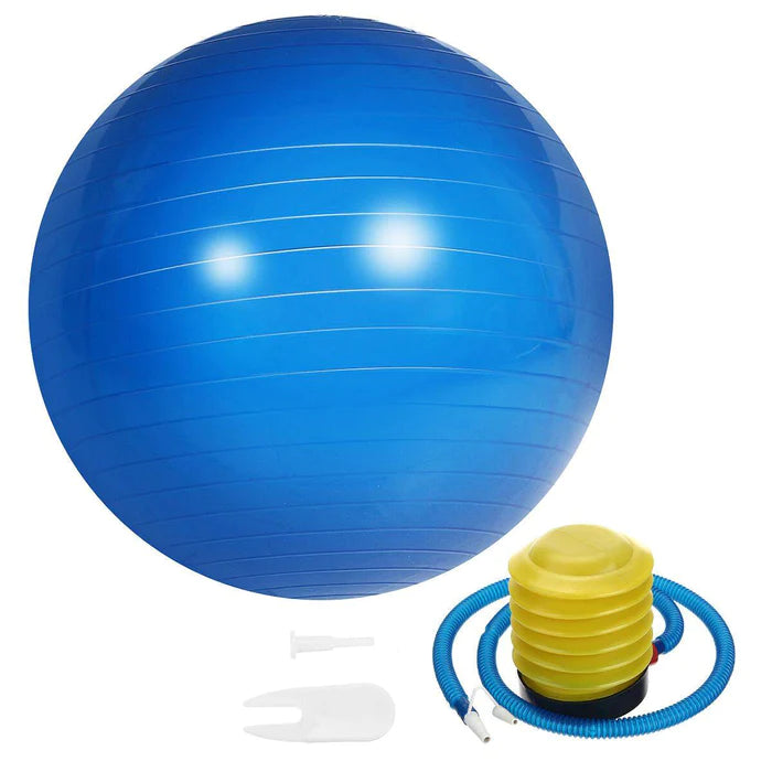 85CM Exercise Gym Yoga Ball Fitness Pregnancy Birthing Anti Burst + Pump