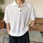 RT No. 5147 KNITTED WAFFLE COLLAR HALF SLEEVE SHIRT