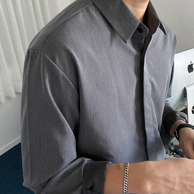 RT No. 3020 GRAY COLLAR SHIRT