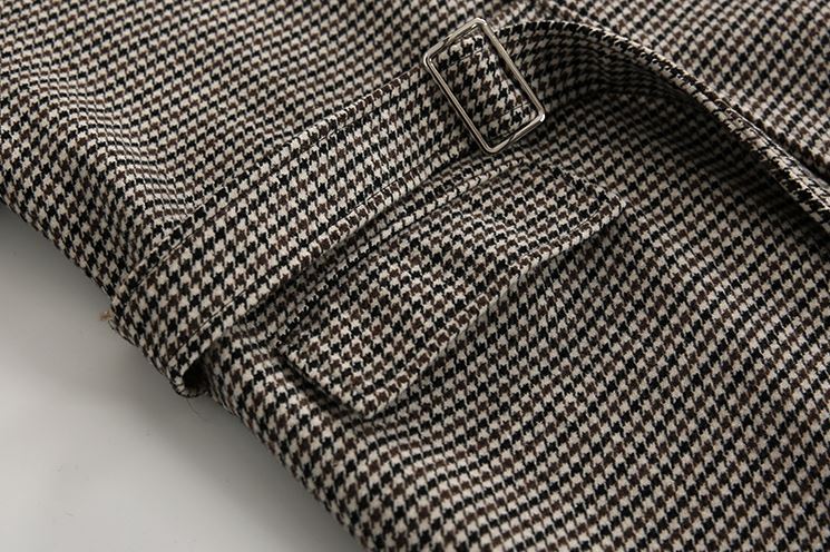 RT No. 1262 CHECKERED WOOLEN COAT