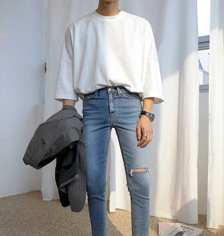 RT No. 1514 HALF SLEEVE OVERSIZE SHIRT