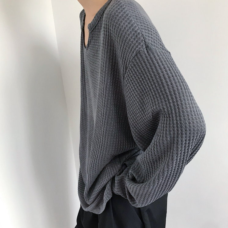 RT No. 4259 U-NECK WAFFLE LONGSLEEVE