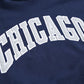 RT No. 5421 DARK BLUE CHICAGO LETTERED HOODIE