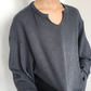 RT No. 4259 U-NECK WAFFLE LONGSLEEVE