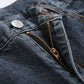 RT No. 1161 SPLIT STRAIGHT DENIM JEANS