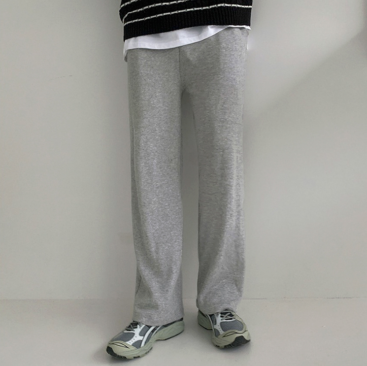 No. 4003 GRAY STRAIGHT WIDE SWEATPANTS