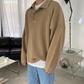 RT No. 4146 KNITTED BUTTON-UP SHIRT SWEATER