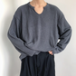 RT No. 4259 U-NECK WAFFLE LONGSLEEVE