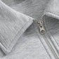 RT No. 5419 GRAY ZIP-UP COLLAR SWEATER