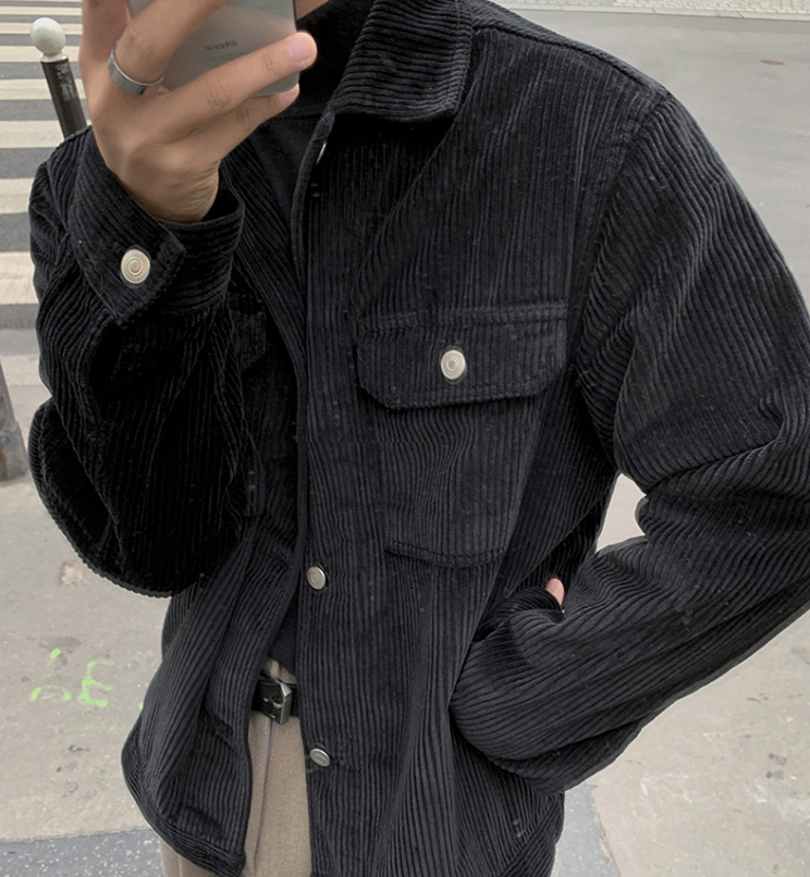 RT No. 2520 BLACK CORDUROY JK