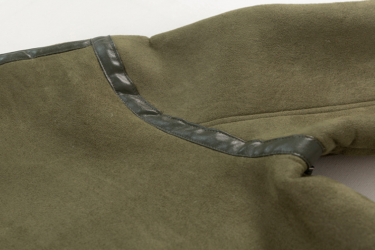 No. 3570 FLEECE STAND COLLAR SUEDE JK