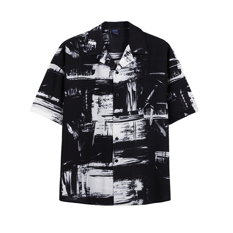 RT No. 2806 LOOSE GRAFFITI STYLE COLLAR SHIRT