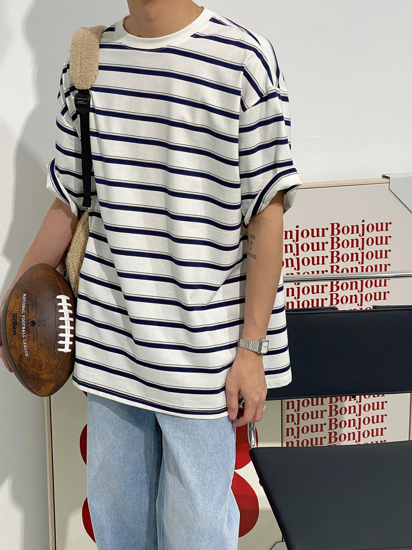 RT No. 1725 WHITE STRIPE SHIRT