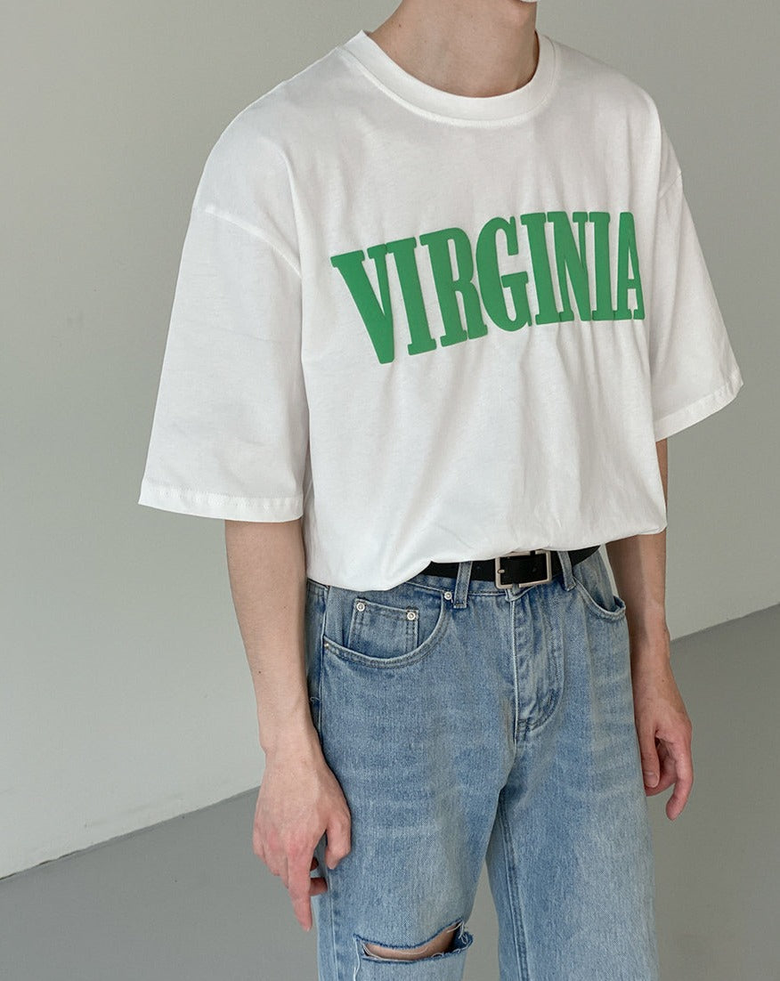 RT No. 5085 VIRGINIA LETTERED HALF SLEEVE SHIRT