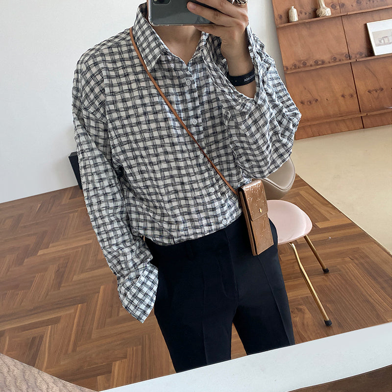 RT No. 2713 PLAID COLLAR SHIRT