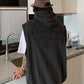 RT No. 5317 WASHED BLACK HOODED VEST