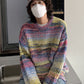 RT No. 5441 KNITTED COLORED ROUND NECK SWEATER