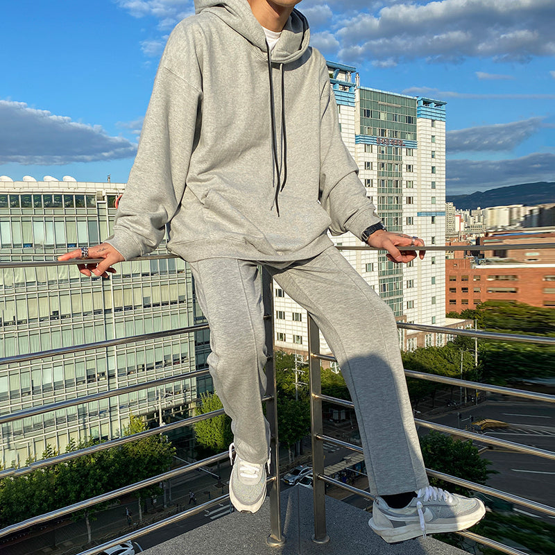 RT No. 3141 GRAY HOODIE & SWEATPANTS (TOP & BOTTOM)