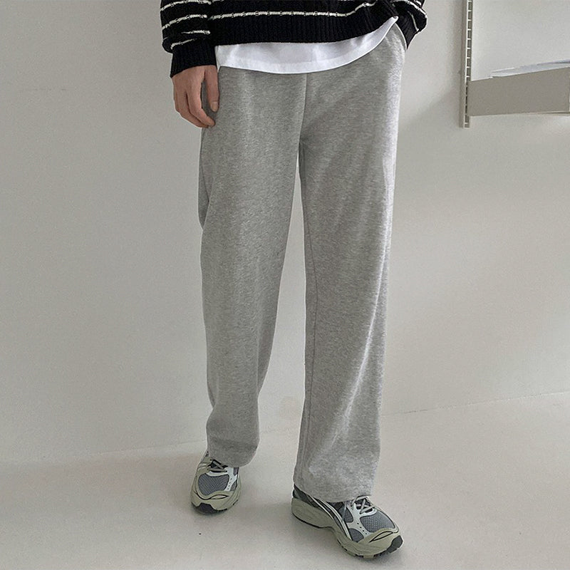 No. 4003 GRAY STRAIGHT WIDE SWEATPANTS