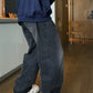 RT No. 5430 WASHED DARK GRAY STRAIGHT WIDE JEANS