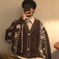 RT No. 3388 OVERSIZE BROWN KNITTED CARDIGAN