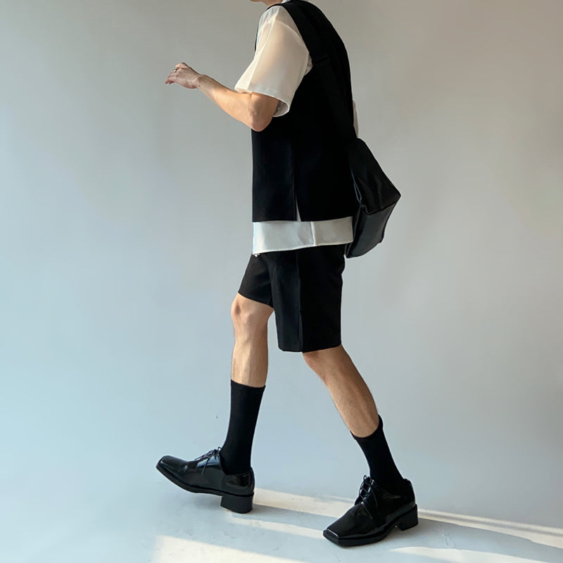 RT No. 5123 BLACK SLEEVELESS VEST