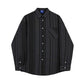 RT No. 3059 BLACK STRIPE COLLAR SHIRT