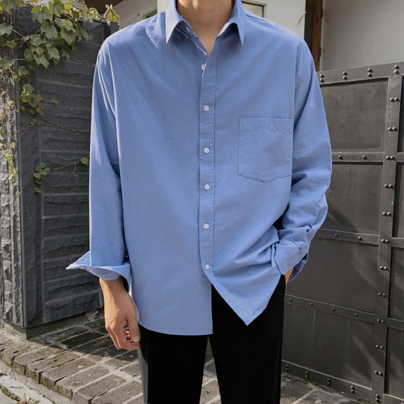 RT No. 3060 BASIC COTTON COLLAR SHIRT