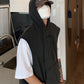 RT No. 5317 WASHED BLACK HOODED VEST