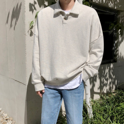 RT No. 1450 BUTTON COLLAR SWEATER