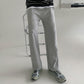 No. 4003 GRAY STRAIGHT WIDE SWEATPANTS