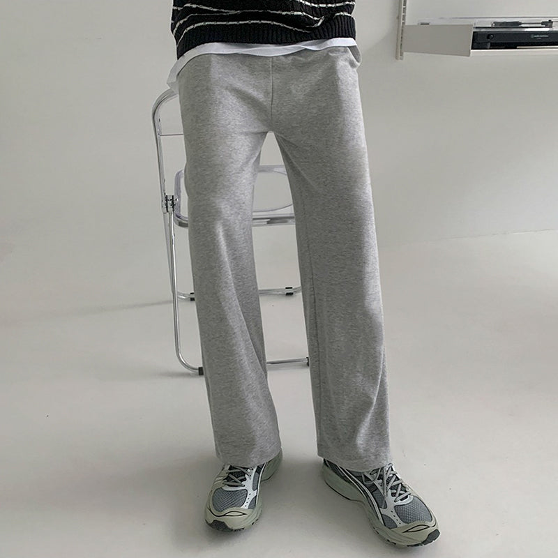 No. 4003 GRAY STRAIGHT WIDE SWEATPANTS