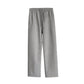 RT No. 5355 GRAY STRAIGHT WIDE SWEAT PANTS