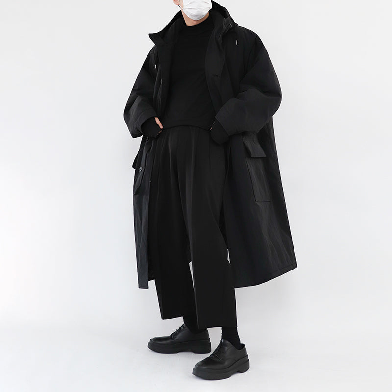 No. 3565 BLACK LONG HOODED JK