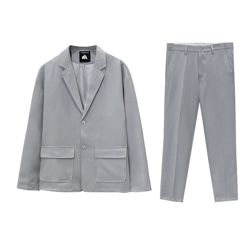 RT No. 2185 GRAY SUIT (TOP & BOTTOM)