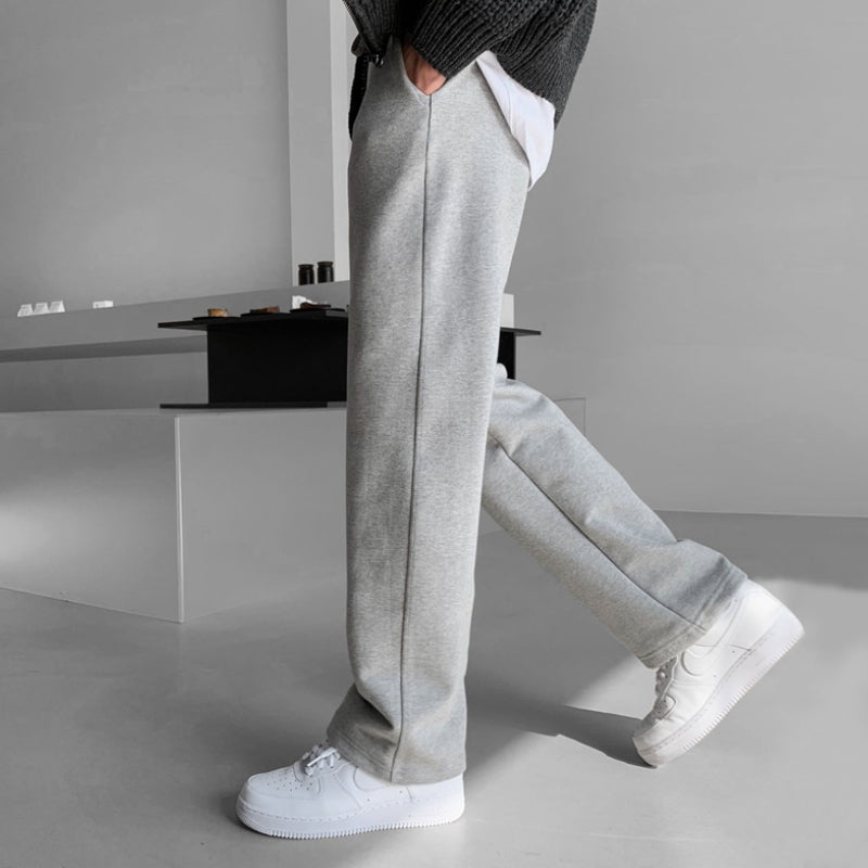 RT No. 5355 GRAY STRAIGHT WIDE SWEAT PANTS