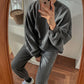 RT No. 5046 GRAY WASHED SWEATER & SWEATPANTS (TWO PIECE)