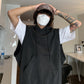 RT No. 5317 WASHED BLACK HOODED VEST