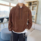 RT No. 5256 CORDUROY DRAWSTRING PULLOVER HOODIE