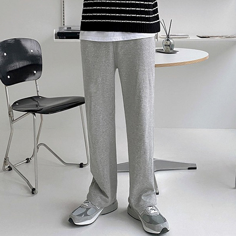 No. 4003 GRAY STRAIGHT WIDE SWEATPANTS