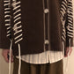 RT No. 3388 OVERSIZE BROWN KNITTED CARDIGAN