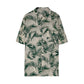 RT No. 4433 FLORAL LEAVES BUTTON-UP SHORT SLEEVE SHIRT