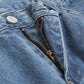 RT No. 4380 BLUE ANKLE STRAIGHT JEANS